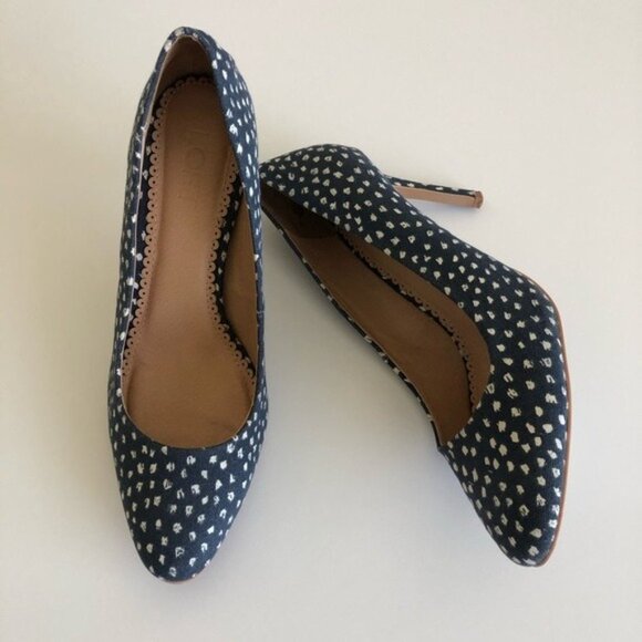 LOFT Women's Denim Speckled Pumps Size 9 - Picture 9 of 16